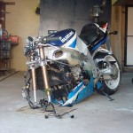 épave moto en piece