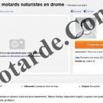 Couple motard Obese cherchant ballade nudiste